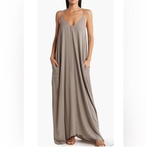 Lovestitch Gray gauze  Maxi Dress